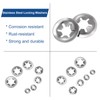 QUARKZMAN Pack of 60 Inner Tooth Star Discs M6 Compression