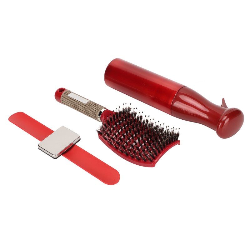 Detangling Curved Vent Brush Spray Bottle Hair Clip Pin Wristband