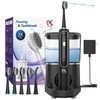 Alfelix Professional Flossing Electric Toothbrush with Water Flosser, 2 in