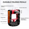 KABON Bicycle Pedal Foldable Non-Slip Bicycle Pedal Set with Reflectors