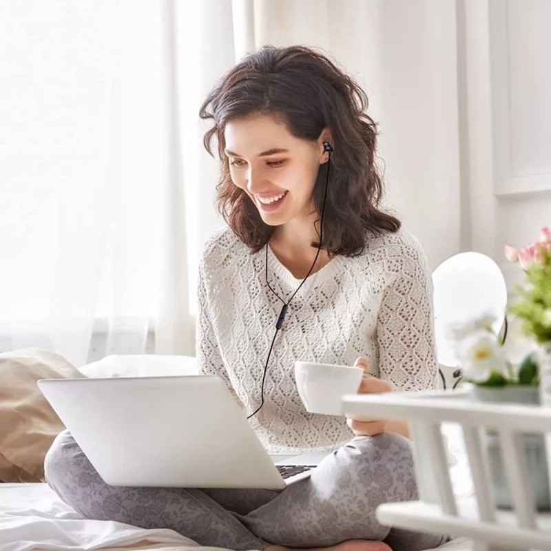 Maíz Audifonos Alambricos Celular Manos Libres Microfono In Ear