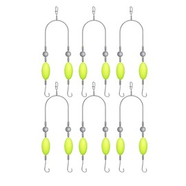 Double-Hook Reverse Bottom Rig, Swimming Bait for Beginners, Amateurs and Professionals, 2025 Upgraded Fishing Lures for Freshwater and Saltwater Fishing, Avoid Grasses, Stones and Mud (6 Pack, 15)