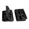 4PCS 40 * 40 * 9mm Nylon Hinge Black Folding