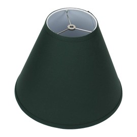 FenchelShades.com Lampshade 6" Top Diameter x 14" Bottom Diameter x 11.5" Slant Height with Washer (Spider) Attachment for Lamps with a Harp (Hunter Green)