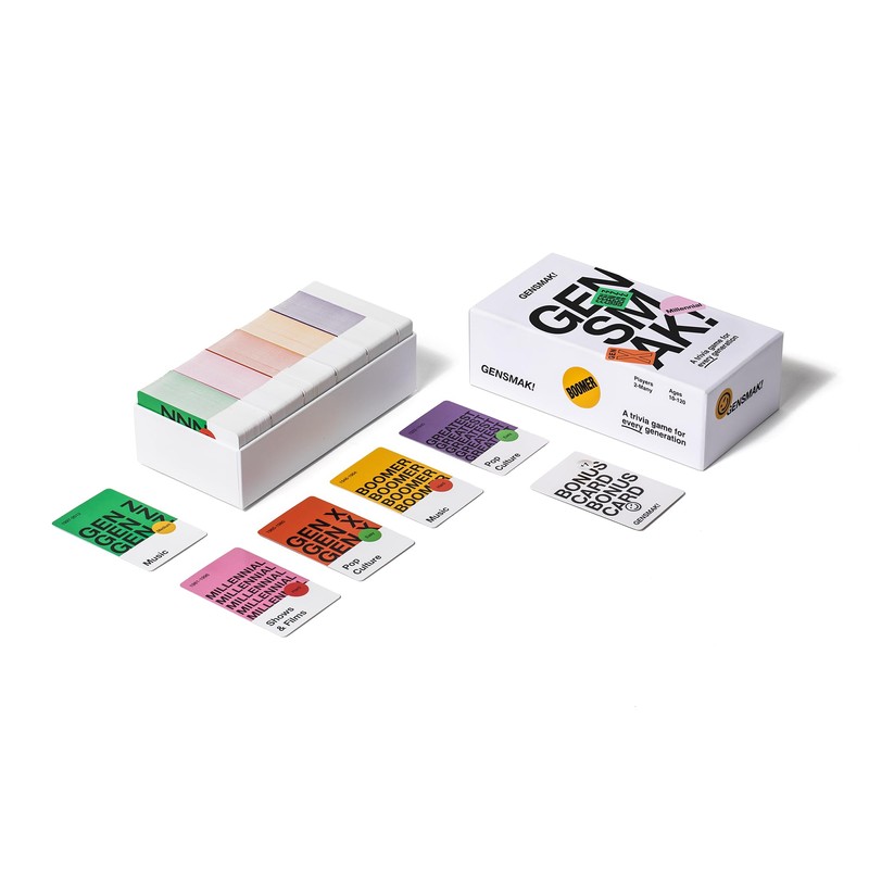 GENSMAK! Party Game - Engaging Multi-Generational Trivia Game with Comedic
