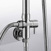 Cafopgrill Shower Diverter Valve G1/2" Wall Mounted Round Copper Bath