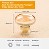 CLCTK 8 Pack Champagne Crystal Cabinet Knobs, Gold Cabinet Glass