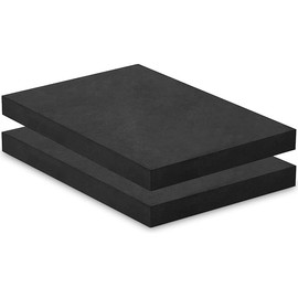 2 Pcs Thermoform Sheet Black Thermoform Molding Foams for Holster and Sheath Making DIY (12 x 8 x 1 Inch)