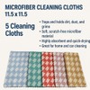 Dependable Industries inc. Essentials 5-Pack Microfiber Cleaning Cloths – 11.5"