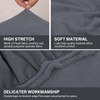 Teynewer Sofa Seat Cushion Cover, Sofa Cushion Slipcovers Stretch Velvet,