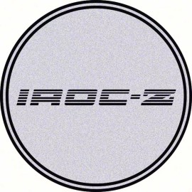 OER 1985-90 Camaro IROC-Z Wheel Center Cap Emblem - R15 - 2-15/16" Silver Background