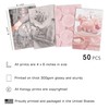 KONGSY Pink Wall Collage Kit (50pcs, 4x6inch) - Pink &