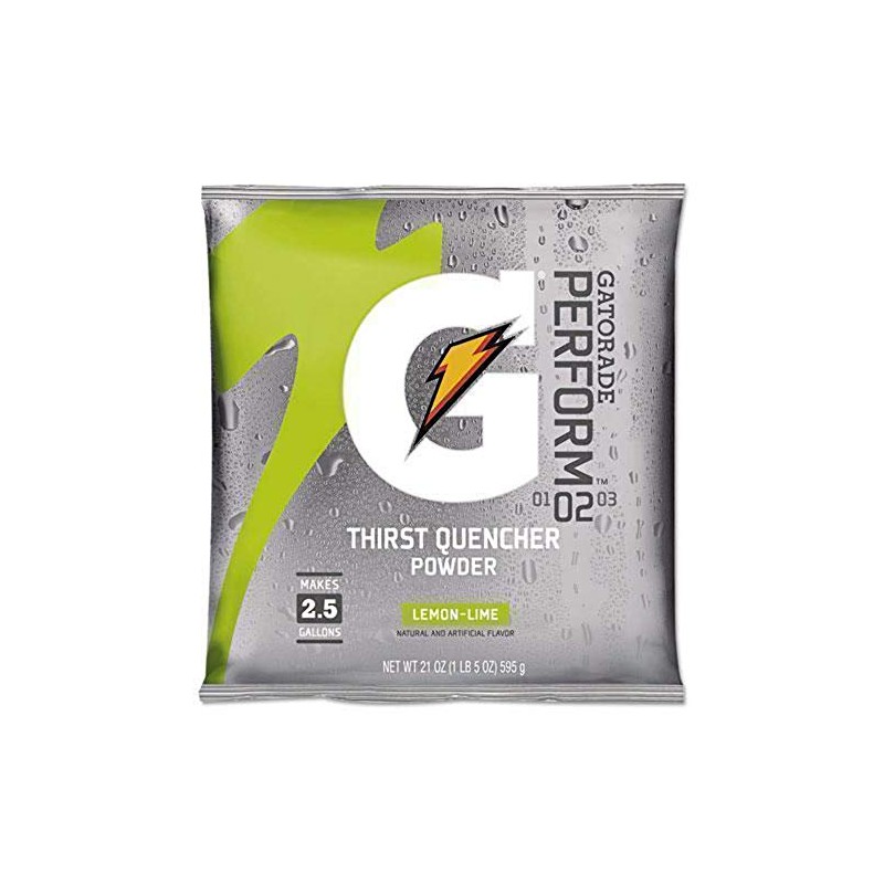 Gatorade 03969 Gatorade Mix Pouches,Makes 2-1/2 Gal, 21 oz., Lemon