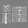 Transparent Acrylic Small Plastic Hinge for DIY Interior Y2003 (Small) 10ea