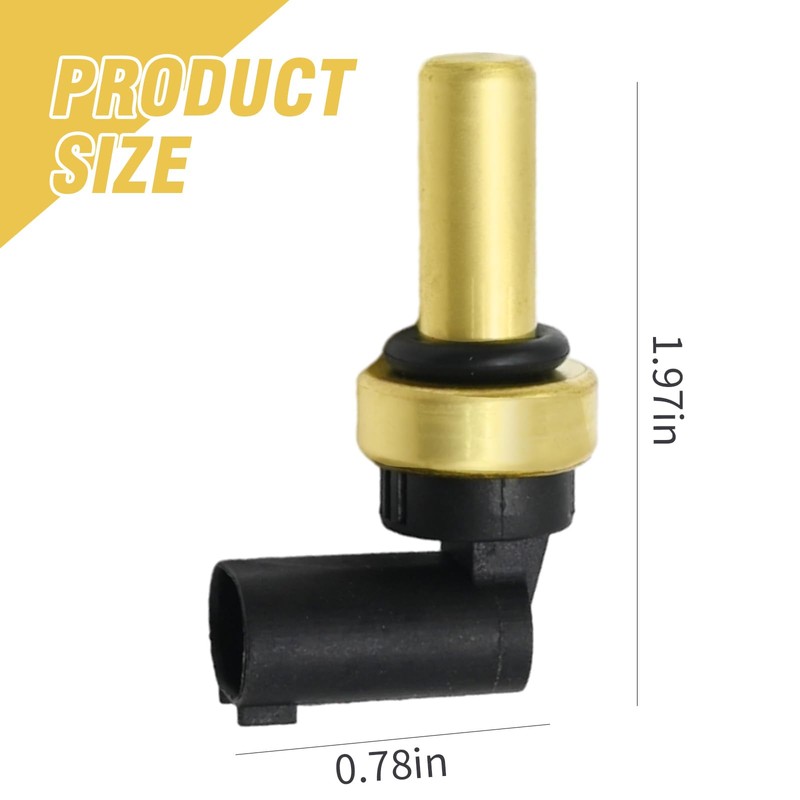 JUUDDENPARTS 55591401 Car Coolant Water Temperature Sensor, Black Engine Coolant