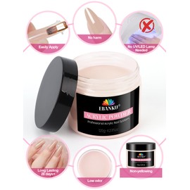 Kalolary Nude Pink Acrylic Powder, 120g/4.23oz Large Capacity Professional Acrylic Nail Powder for Nail Acrylic Extension, Nail Carving, Long-Lasting, No Nail Lamp Needed (Nude pink)