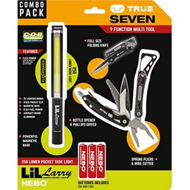 True Utility Seven & Nebo Lil-Larry TU180CP1 multitool Number of functions 8 Black,Stainless steel