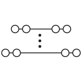 PHOENIX CONTACT PTRV 4/GY Manoeuvring Splitter Grey 16 Port Grey Connectors 10A Rated Current 0.14mm² - 2.5mm² Cross Section, 2 Number of Poles, 8.3mm Width, 64mm Length Pack of 10