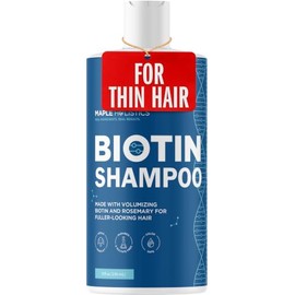 Maple Holistics Biotin Shampoo for Hair Growth B-Complex Formula for Hair Loss Removes DHT for Thicker Fuller Hair Anti Dandruff Formula with Zinc Tea Tree Oil Extract Jojoba Oil Argan Oil For Women and Men 8 oz