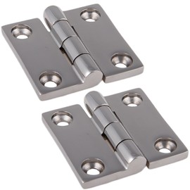 2 Stainless Steel Hinges Square Symmetrical 50 x 50 mm Stainless Steel A4 Door Hinge Fitting Door Hinge