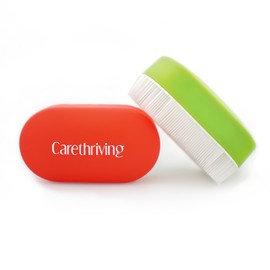 Carethriving Sensory Brushes, Calming OT Therapy in High Contrast colors for CVI, Autism, CP, ADHD, multimodal and co-therapy (Set of 2, Red and Green)