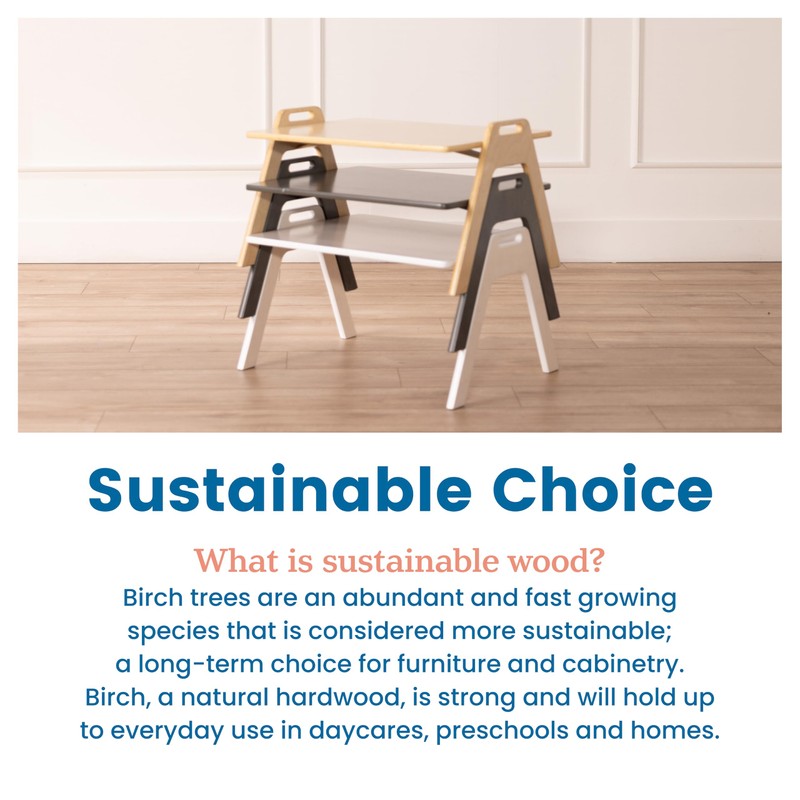 ECR4Kids Table2Go, Lap Desk, Grey Wash