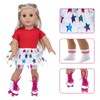 18 Inch Girl Doll Travel Skating Sport Play Set -