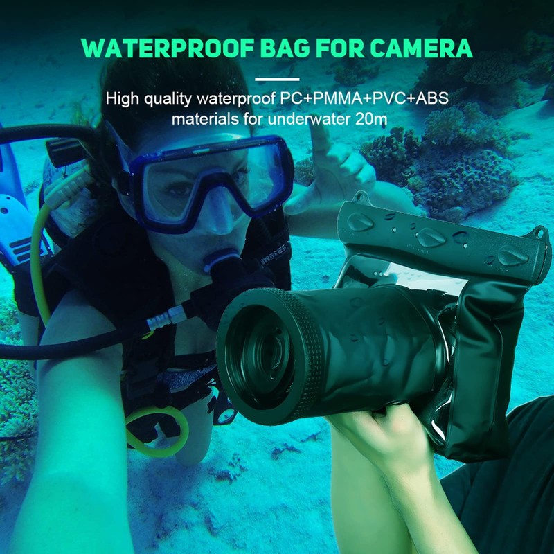 Diyeeni Camera Waterproof Housing Waterproof HD Underwater Case Pack Bag