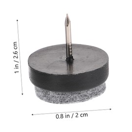 Mipcase 60 Pcs Heavy Duty Nail Sliding Furniture Felt Pads for Floor Protection Easy to Install Glide Pads to Reduce Noise and Extend Furniture Lifespan