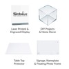 SimbaLux Acrylic Sheet Clear Cast Plexiglass 12” x 12” Square