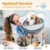 Supet Raised Inflatable Dog Cone Alternative Collars for After Surgery,