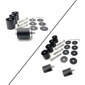 ASATERU AS31283004 Aluminum Attachment, Φ1.1 inches (28 mm), Set of 4, Scratch Resistant Seal, Compatible with Erectors/Spacia Pipes, Car Rack, DIY, Room Carrier, Rod Holder, Every NVAN Hijet Cargo