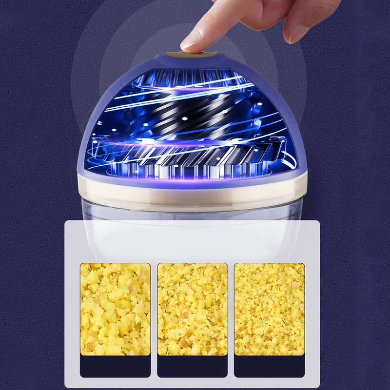Electric Chopper Household Small Portable Cordless Design Waterproof Button USB