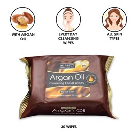 BEAUTY FORMULAS FACIAL WIPES ARGAN OIL
