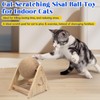 Outamateur Cat Scratching Ball Toy, Sisal Scratching Ball with Stable
