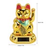 ASHATA Waving Cat, Cute Chinese Happy Cat Decoration, Waving Arm,