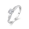 YIFSIY Birthstone Engagement Rings for Women 925 Sterling Silver Lab