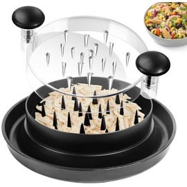 Large Chicken Shredder, 25CM Heat-Resistant Meat Shredder Tool Twist with Ergonomic Handle, Anti-Slip Strip, BPA Free, Dishwasher Safe, Suitable for Pork Beef Chicken