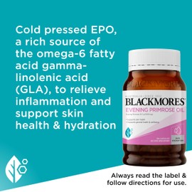 Blackmores Evening Primrose Oil | Supports Skin Health & Hydration | Anti-inflammatory Action | 190 Capsules