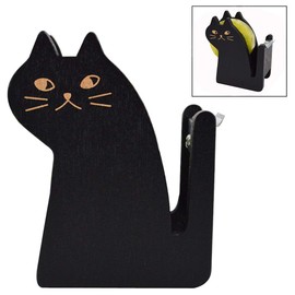 Xrten Vintage Cat Table Dispenser Holder Made of Wood, Tape Dispenser Tape Holder