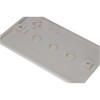 kenable 2 Gang Blanking Plate Cover Curved Edge Rounded Faceplate