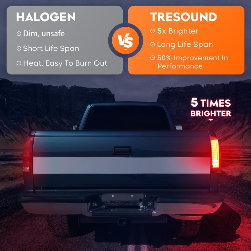 Tresound LED Tail Lights for Dodge Ram 1500 2007 2008,