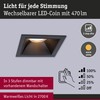 Paulmann Cole 93127 LED Recessed Light 3-Step-Dim IP44 Square 88