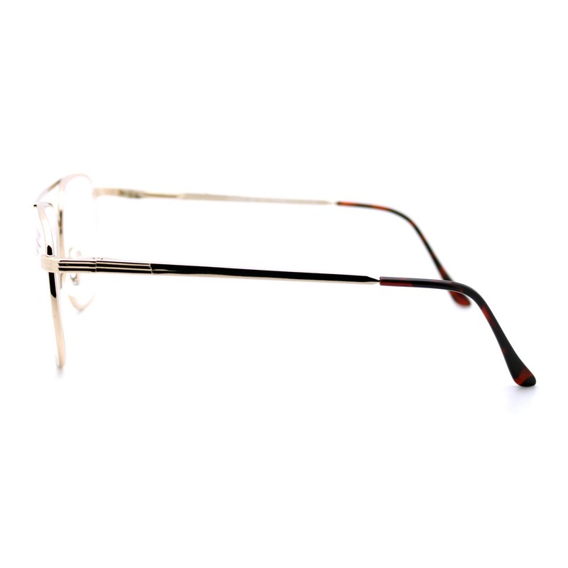 Clear Lens Glasses + Bifocal Reading Lens Vintage Square Spring