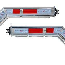 OEM MF16 30 Inch 430 Stainless Steel Straight Mud Flap Hanger With Light Cutouts Bolt Space 1-1/8"Specification: bolt spacing:11/8"
