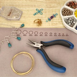 The Beadsmith Ergonomic Chain Nose Pliers – 5 inches (127mm) – Comfortable Ergonomic Grip, Double-Leaf Springs & Polished Steel Head – Extra-Fine Tips for Precision to Medium Level Work
