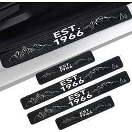 4Pack Car Door Sill Protectors,Carbon Fiber Front/Rear Door Sill Plate Guard Protectors fit for Bronco Accessories