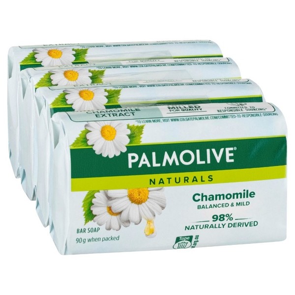 Palmolive Naturals Soap Bar - Chamomile Extracts 90g X 4