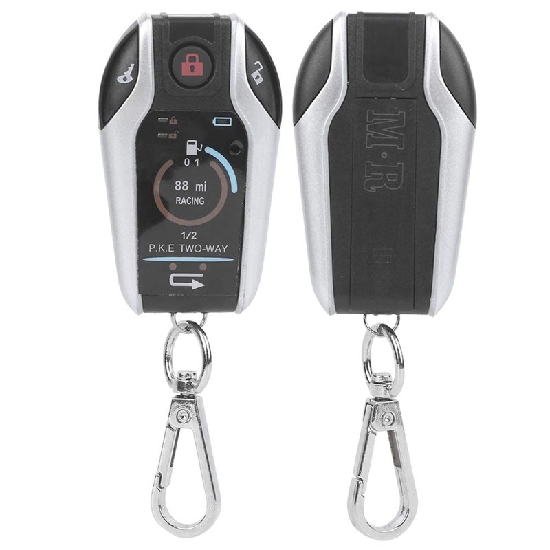 Qiilu 12V 2 Way Motorcycle Security Alarm System with Remote