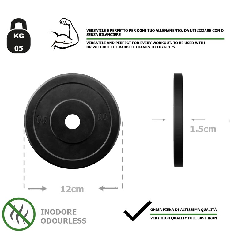 G5 HT SPORT Unisex Adult Bore Disc Made of Rubberised